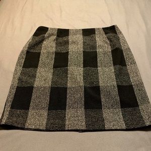 Black & Cream Short Skirt